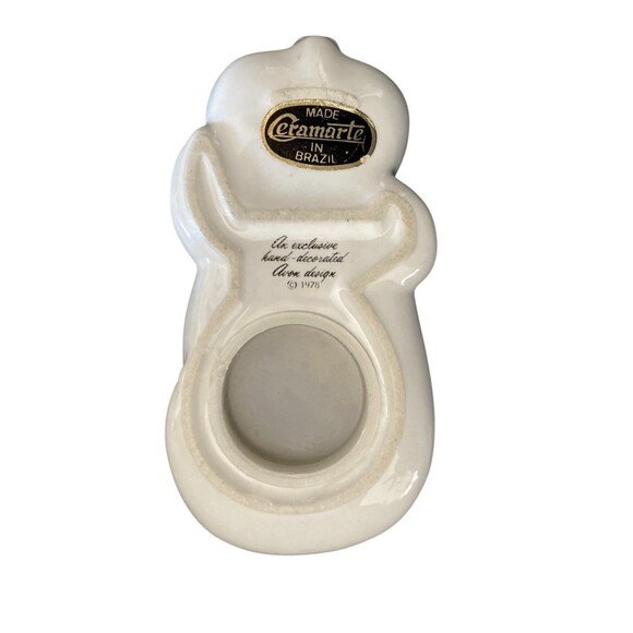 Vintage 1978 Ceramarte Avon Ceramic Pig Purple Floral Potpourri Scent Holder - Picture 8 of 9